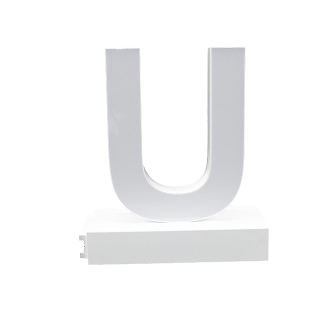 Magnetic LED Capital Letter, (U), Letter lights, Light Letter Box, Light Up Letters, 3D, H3.7