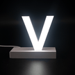 Magnetic LED Capital Letter, (V), Letter lights, Light Letter Box, Light Up Letters, 3D, H3.7
