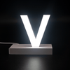 Magnetic LED Capital Letter, (V), Letter lights, Light Letter Box, Light Up Letters, 3D, H3.7