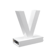 Magnetic LED Capital Letter, (V), Letter lights, Light Letter Box, Light Up Letters, 3D, H3.7