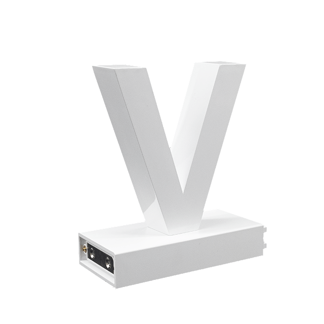 Magnetic LED Capital Letter, (V), Letter lights, Light Letter Box, Light Up Letters, 3D, H3.7