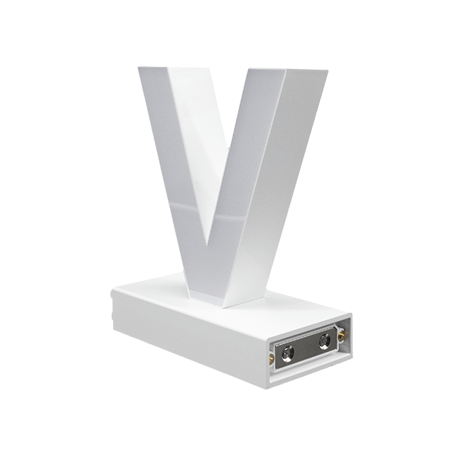 Magnetic LED Capital Letter, (V), Letter lights, Light Letter Box, Light Up Letters, 3D, H3.7