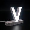 Magnetic LED Capital Letter, (V), Letter lights, Light Letter Box, Light Up Letters, 3D, H3.7