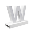 Magnetic LED Capital Letter, (W), Letter lights, Light Letter Box, Light Up Letters, 3D, H3.7