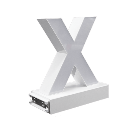 Magnetic LED Capital Letter, (X), Letter lights, Light Letter Box, Light Up Letters, 3D, H3.7