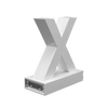 Magnetic LED Capital Letter, (X), Letter lights, Light Letter Box, Light Up Letters, 3D, H3.7