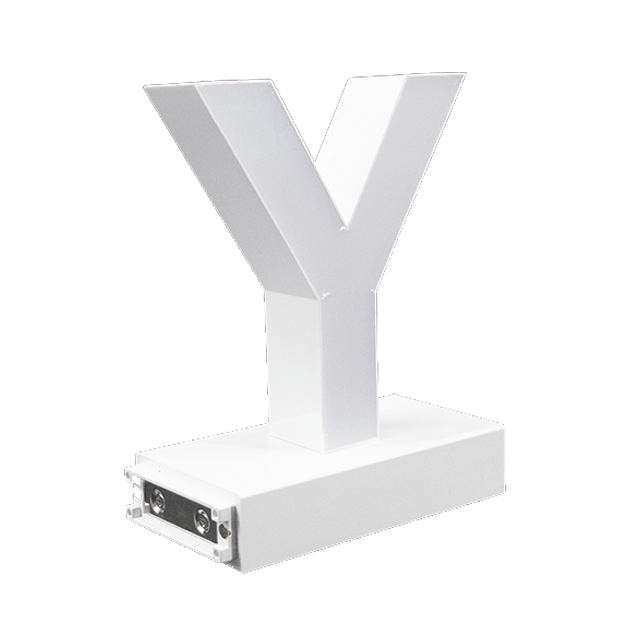 Magnetic LED Capital Letter, (Y), Letter lights, Light Letter Box, Light Up Letters, 3D, H3.7