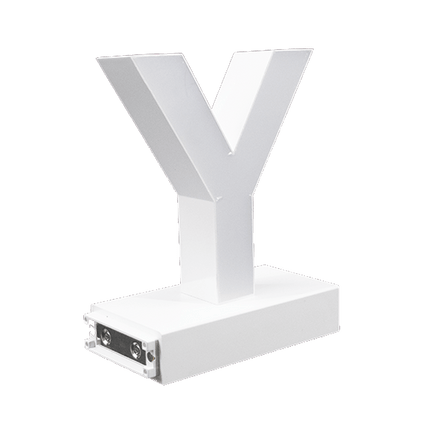 Magnetic LED Capital Letter, (Y), Letter lights, Light Letter Box, Light Up Letters, 3D, H3.7