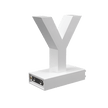 Magnetic LED Capital Letter, (Y), Letter lights, Light Letter Box, Light Up Letters, 3D, H3.7