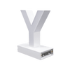 Magnetic LED Capital Letter, (Y), Letter lights, Light Letter Box, Light Up Letters, 3D, H3.7