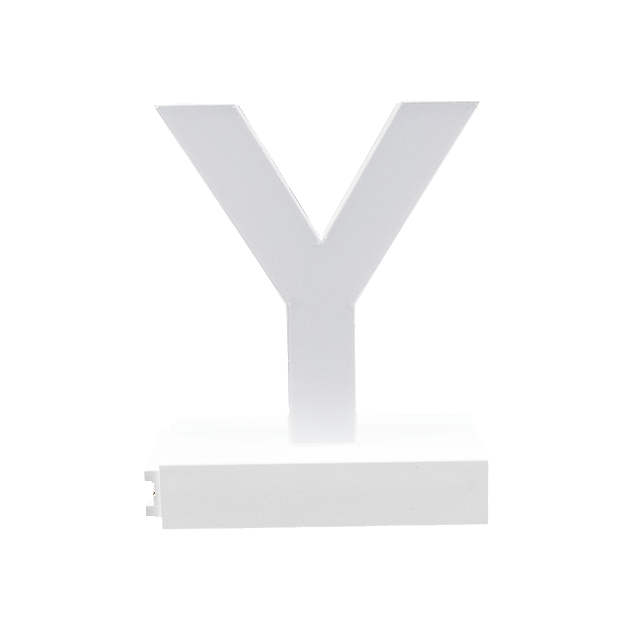 Magnetic LED Capital Letter, (Y), Letter lights, Light Letter Box, Light Up Letters, 3D, H3.7