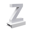 Magnetic LED Capital Letter, (Z), Letter lights, Light Letter Box, Light Up Letters, 3D, H3.7