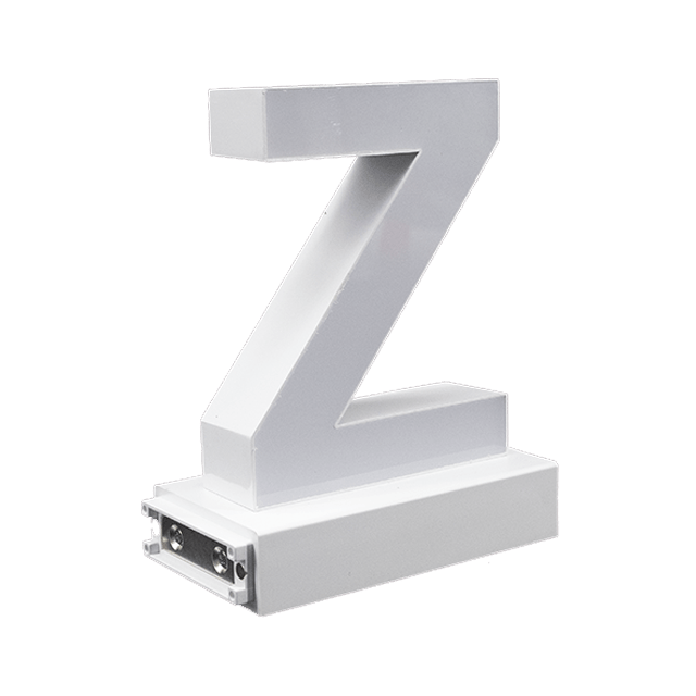 Magnetic LED Capital Letter, (Z), Letter lights, Light Letter Box, Light Up Letters, 3D, H3.7