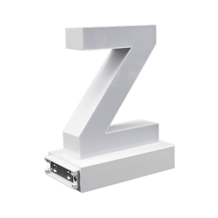 Magnetic LED Capital Letter, (Z), Letter lights, Light Letter Box, Light Up Letters, 3D, H3.7