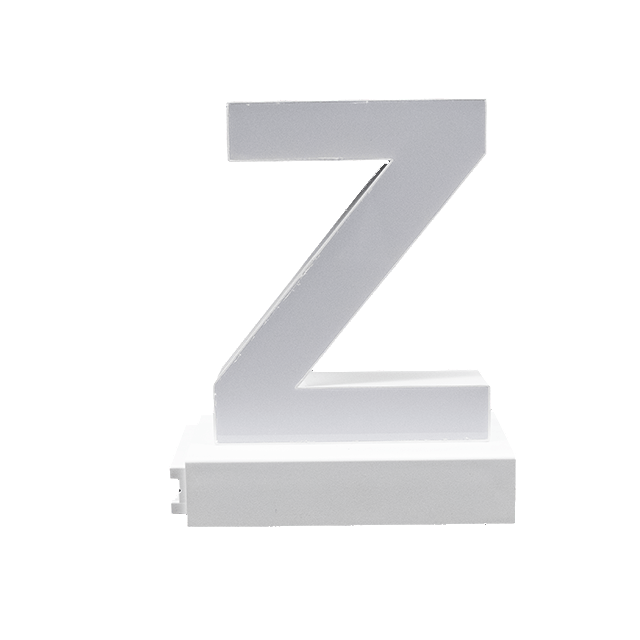 Magnetic LED Capital Letter, (Z), Letter lights, Light Letter Box, Light Up Letters, 3D, H3.7