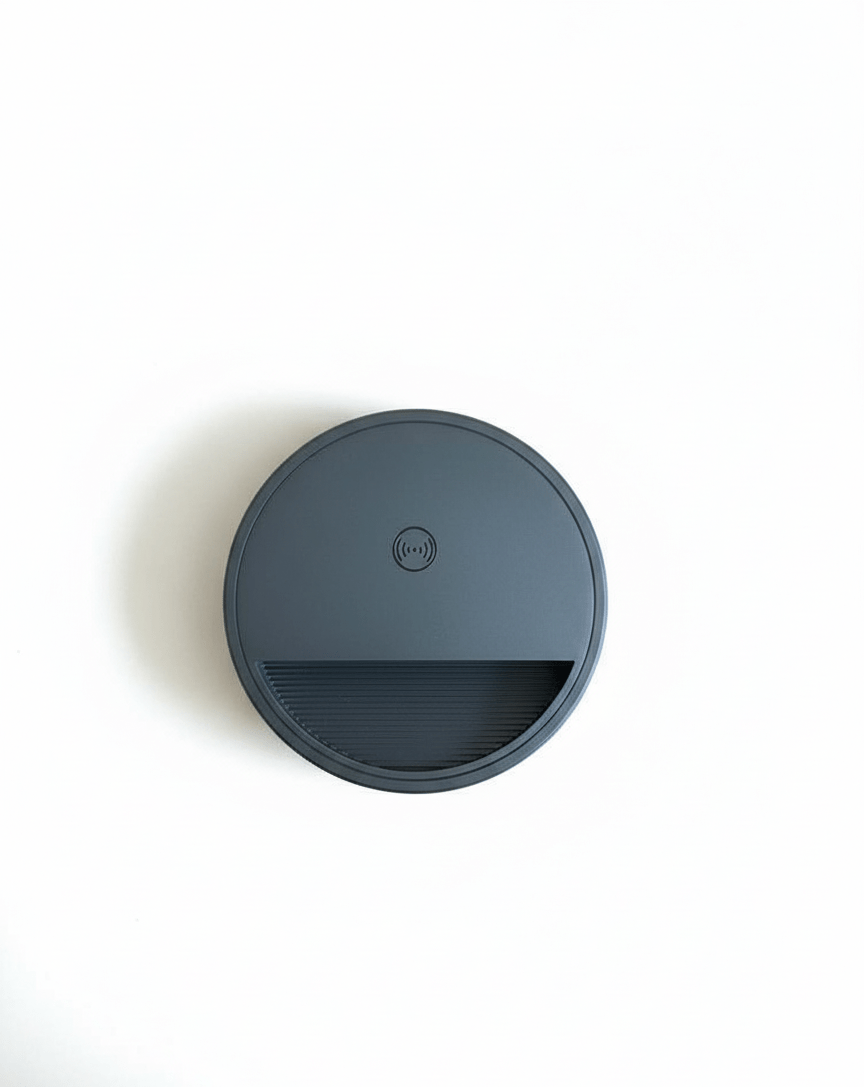 Prime Shine Round Step Light – Black | Rechargeable Motion Sensor LED Night Light - Prime Shine
