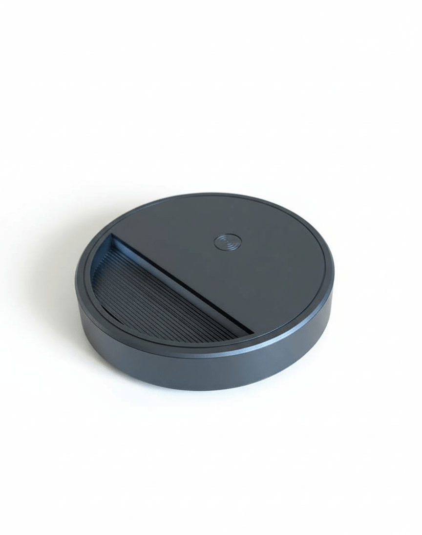 Prime Shine Round Step Light – Black | Rechargeable Motion Sensor LED Night Light - Prime Shine