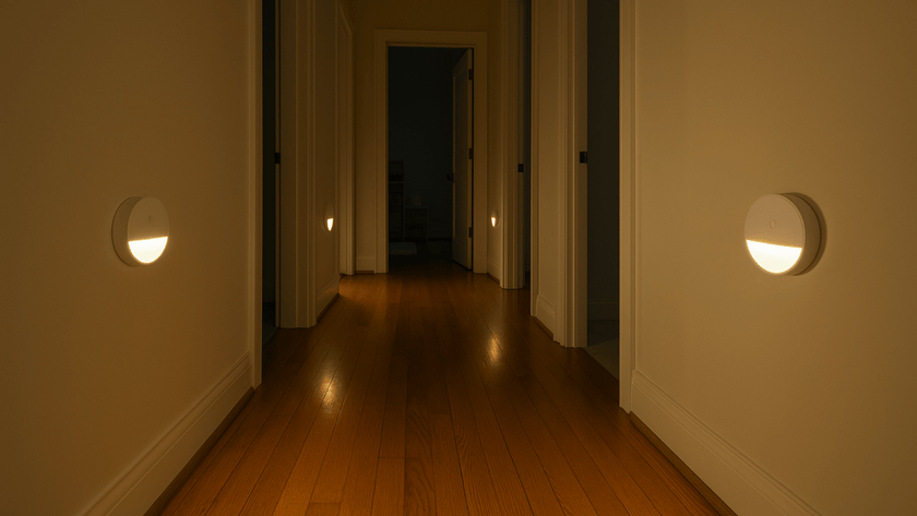 Prime Shine Round Step Light – White | Rechargeable Motion Sensor LED Night Light - Prime Shine