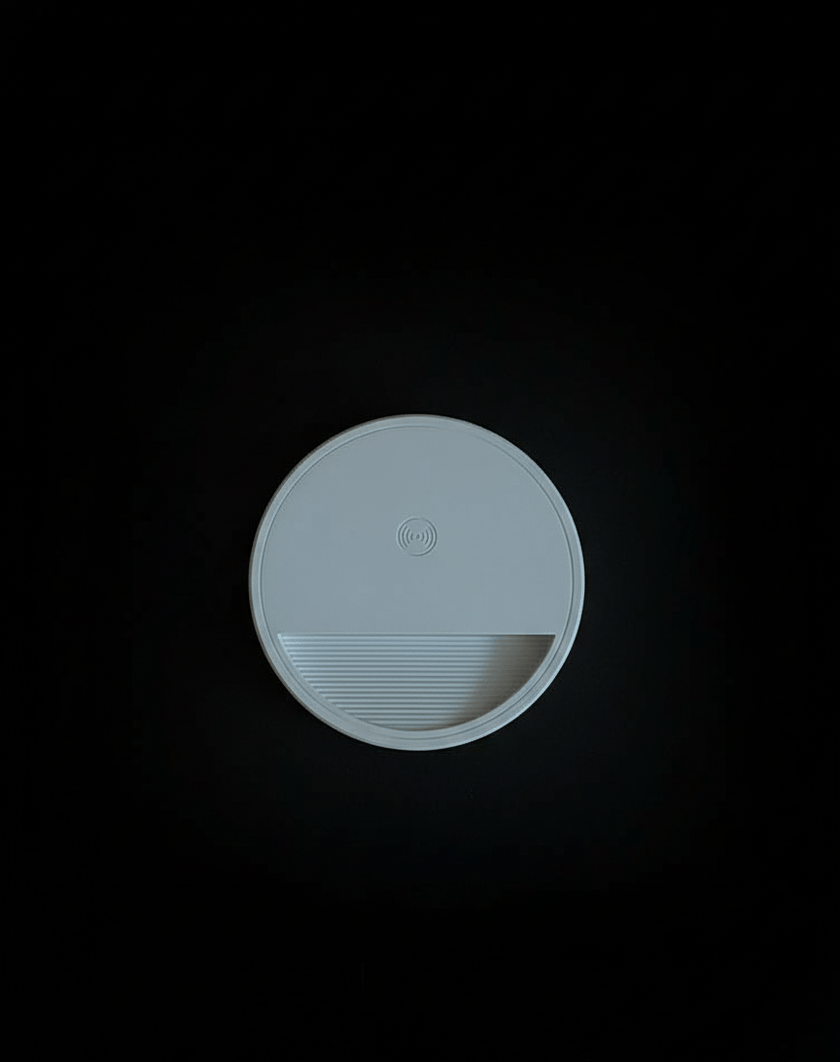 Prime Shine Round Step Light – White | Rechargeable Motion Sensor LED Night Light - Prime Shine