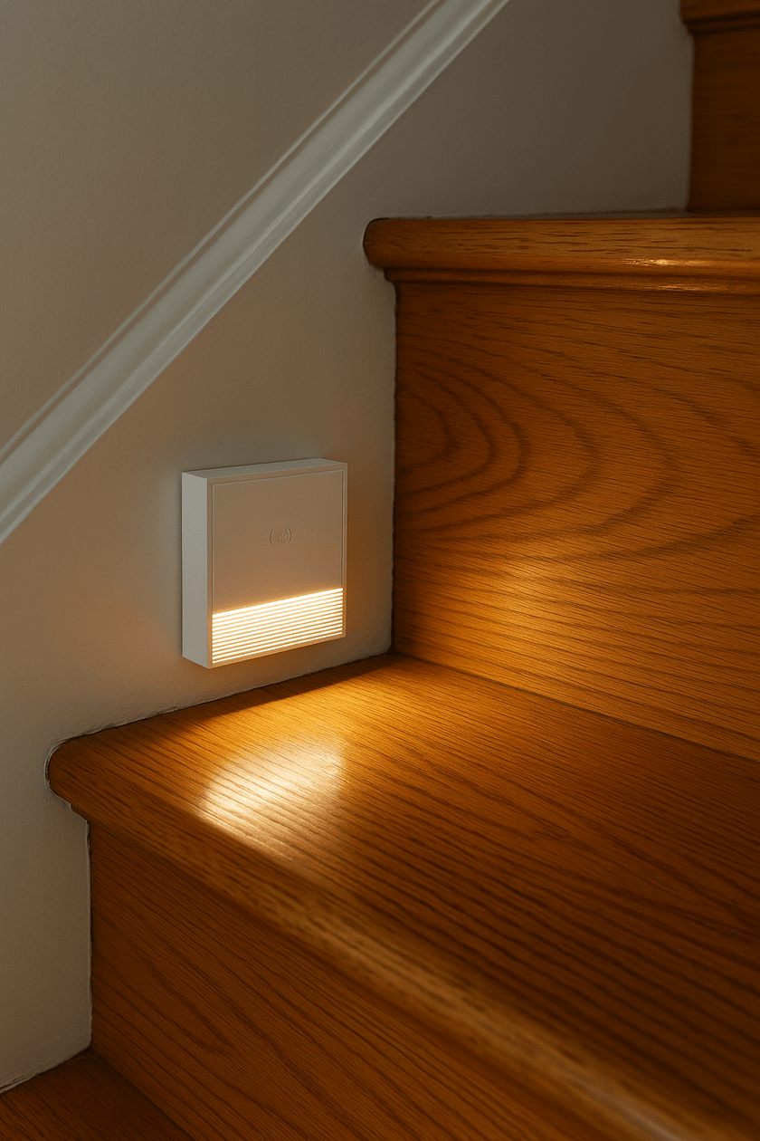 Prime Shine Square Step Light – White | Rechargeable Motion Sensor LED Night Light - Prime Shine