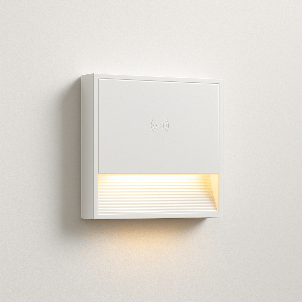 Prime Shine Square Step Light – White | Rechargeable Motion Sensor LED Night Light - Prime Shine