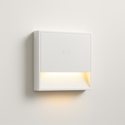 Prime Shine Square Step Light – White | Rechargeable Motion Sensor LED Night Light - Prime Shine