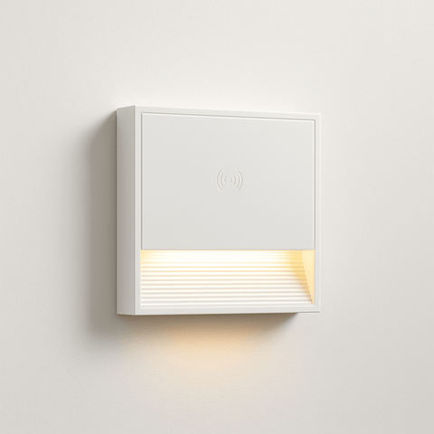 Prime Shine Square Step Light – White | Rechargeable Motion Sensor LED Night Light - Prime Shine
