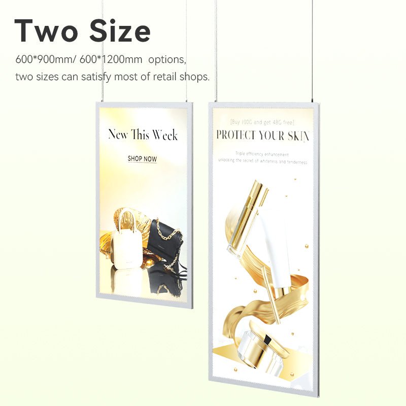 Window Display Double - Sided Led Lightbox, A0, 8000k, IP20, W23.62
