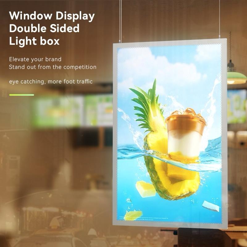 Window Display Double - Sided Led Lightbox, A0, 8000k, IP20, W23.62